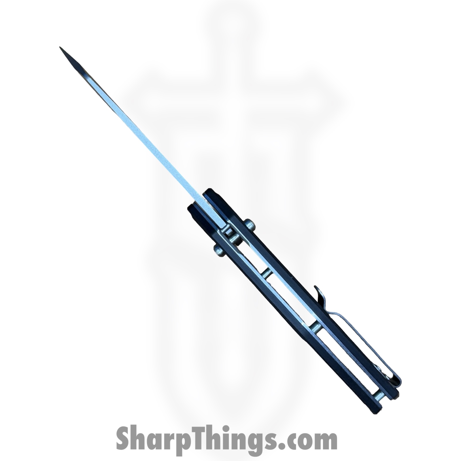 Buckshot Knives - PBB20BK - Model 20 - Folding Knife - D2 Stonewash Cleaver - G10 - Black - Image 9