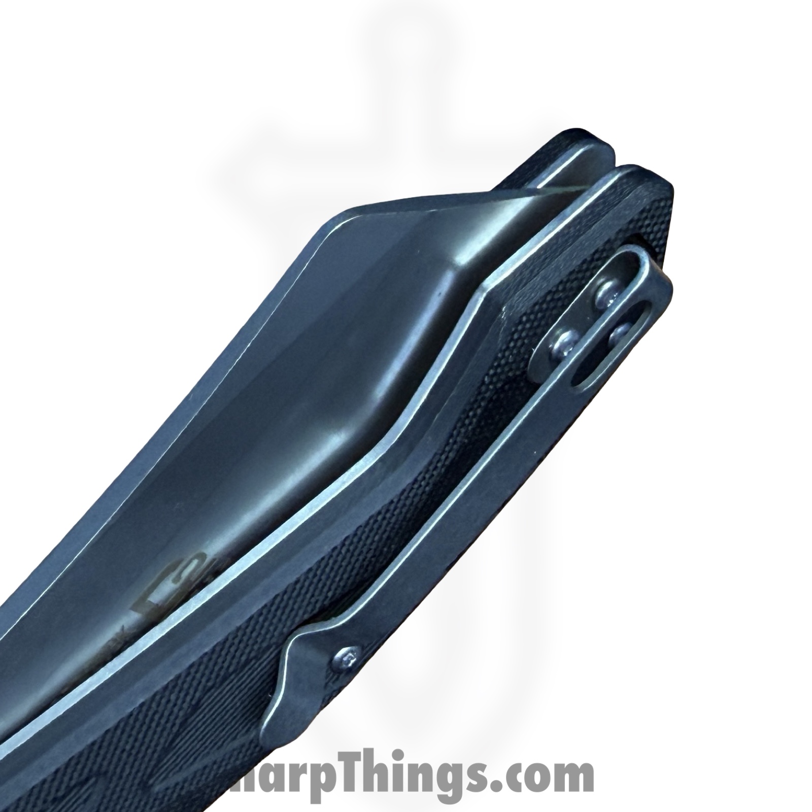 Buckshot Knives - PBB20BK - Model 20 - Folding Knife - D2 Stonewash Cleaver - G10 - Black - Image 6