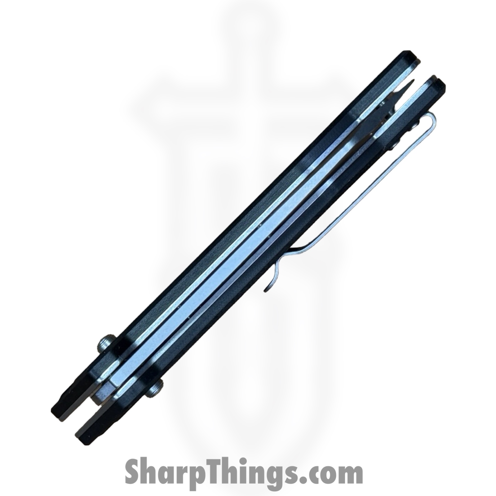 Buckshot Knives - PBB20BK - Model 20 - Folding Knife - D2 Stonewash Cleaver - G10 - Black - Image 3