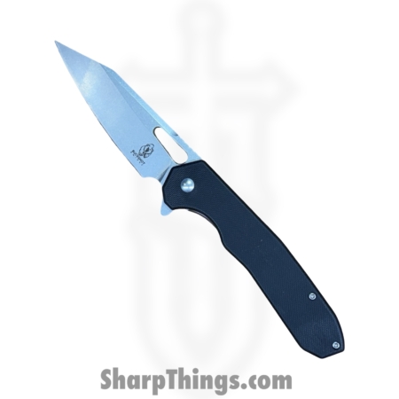Buckshot Knives – PBB26BK – Model 26 – Folding Knife – D2 Stonewash Wharncliffe – G10 – Black