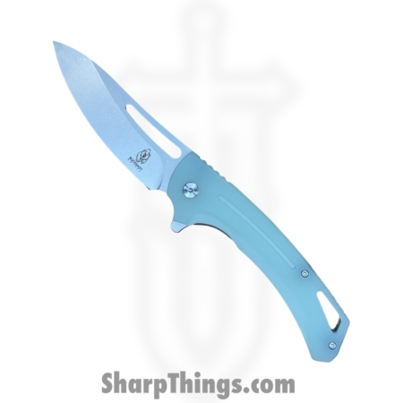 Buckshot Knives – PBB27C – Model 27 – Folding Knife – D2 Stonewash Drop Point – G10 – Jade
