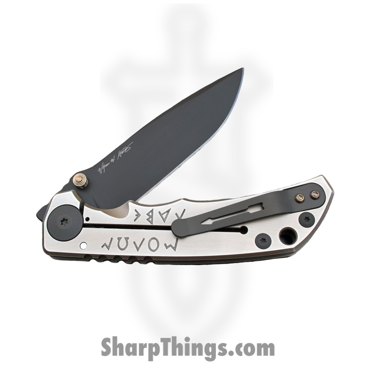 Spartan Blades - SF5SBAT - Harsey Custom - Folding Knife - CPM MagnaCut Coated Drop Point - "Battle of Thermopylae" Titanium - Spartan Battle - Image 4