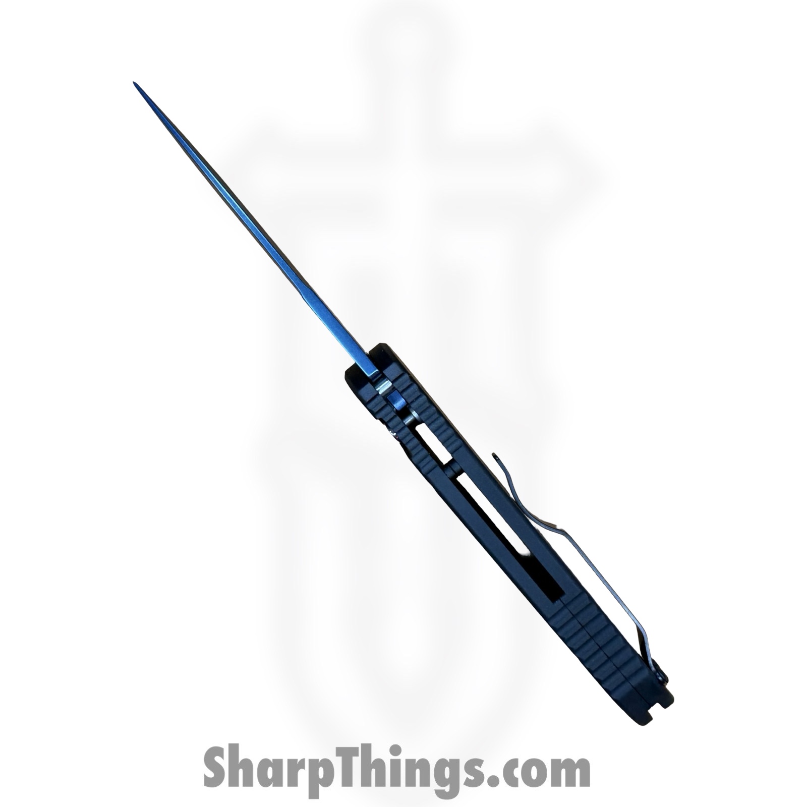 ProTech - TR-3 SB MC - Tactical Response 3 - Automatic Knife - CPM MagnaCut Saphire Blue Clip Point - Aluminum - Black - Image 8