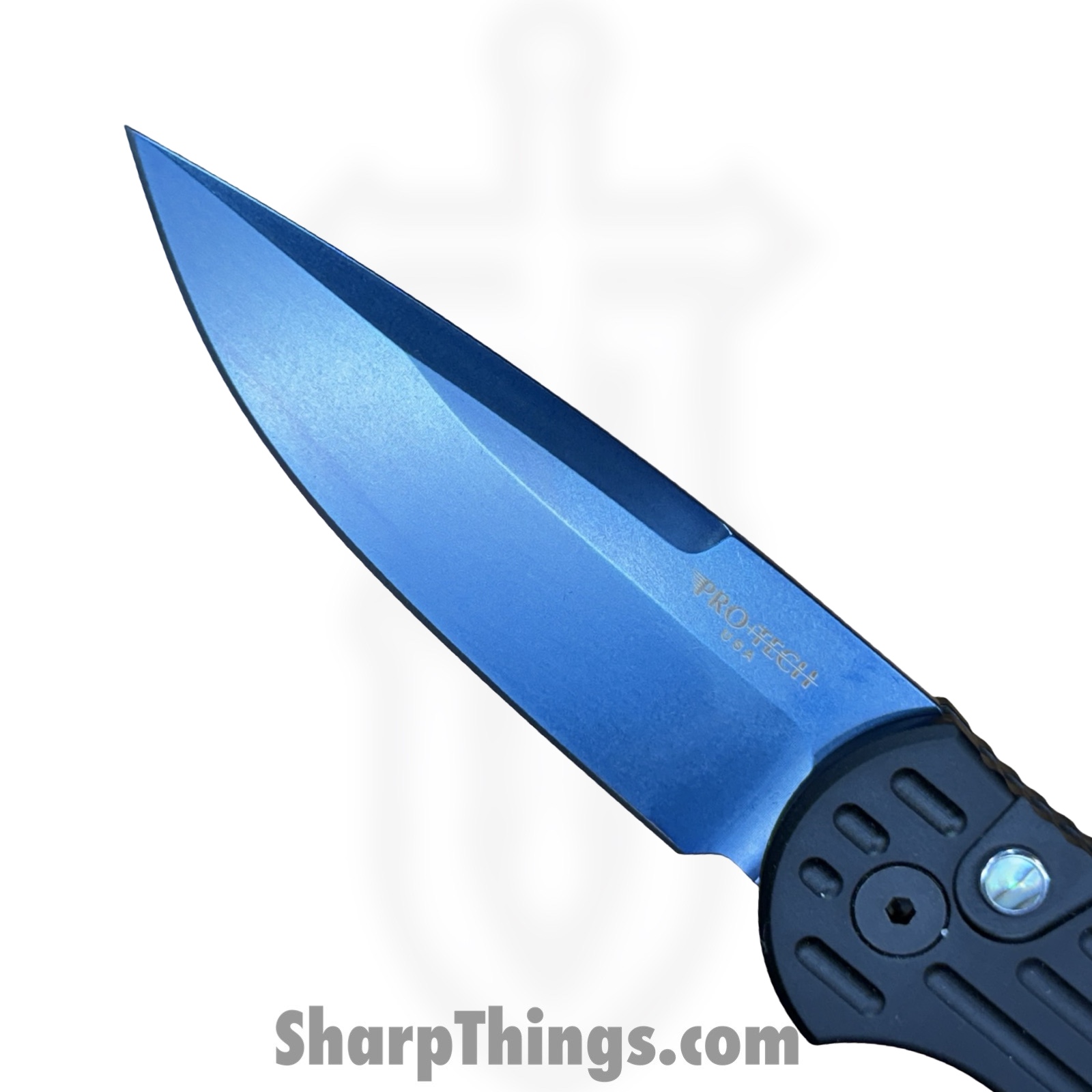 ProTech - TR-3 SB MC - Tactical Response 3 - Automatic Knife - CPM MagnaCut Saphire Blue Clip Point - Aluminum - Black - Image 6