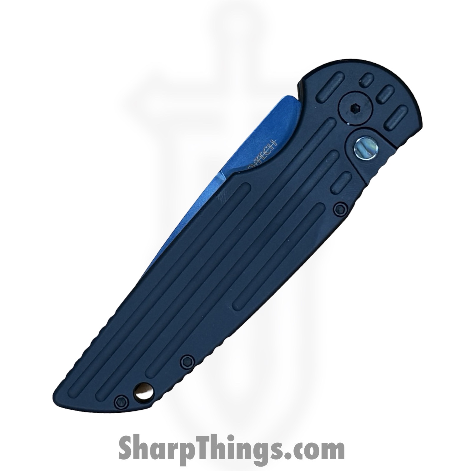 ProTech - TR-3 SB MC - Tactical Response 3 - Automatic Knife - CPM MagnaCut Saphire Blue Clip Point - Aluminum - Black - Image 5