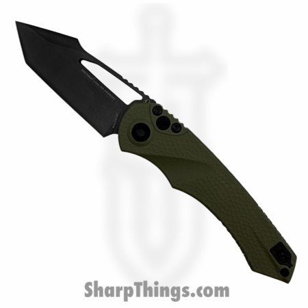 Heretic Knives – H053-6A-GRN – Mini Pariah Manual – Folding Knife – CPM MagnaCut DLC Tanto – Polymer – OD Green