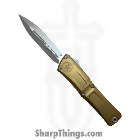 Microtech – 1142-10APTA – Combat Troodon Gen III – OTF Auto – M390MK Apocalyptic D/E – 6061-T6 Aluminum – Tan