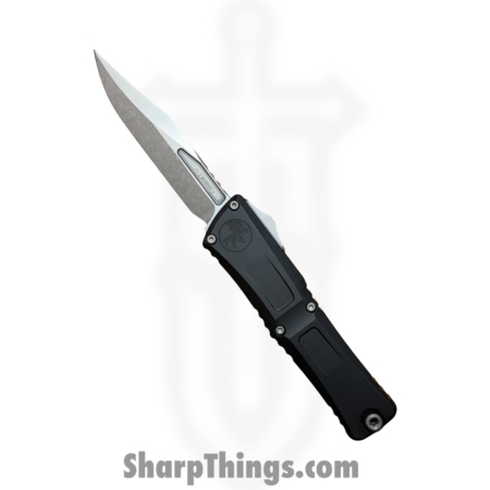 Microtech – 1146-10 – Combat Troodon Gen III – OTF Auto – M390MK Stonewash Bowie – 6061-T6 Aluminum – Black