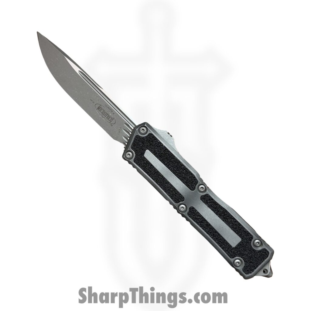 Microtech – 1278-10APWME – Scarab II Gen III – OTF Auto – M390MK Apocalyptic S/E – 6061-T6 Aluminum – Weathered Metal