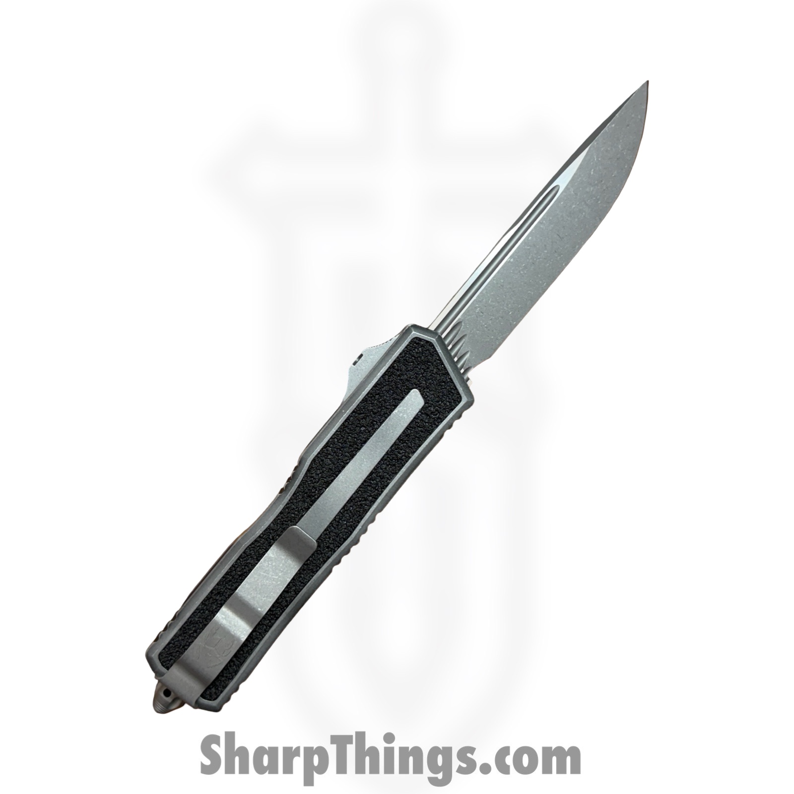 Microtech - 1278-10APWME - Scarab II Gen III - OTF Auto - M390MK Apocalyptic S/E - 6061-T6 Aluminum - Weathered Metal - Image 2