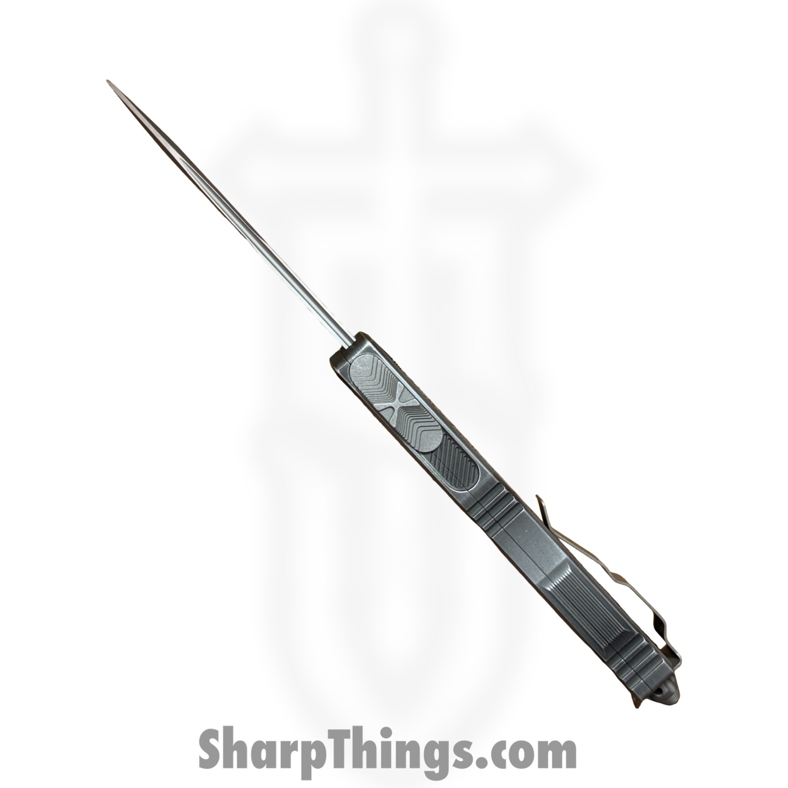 Microtech - 1278-10APWME - Scarab II Gen III - OTF Auto - M390MK Apocalyptic S/E - 6061-T6 Aluminum - Weathered Metal - Image 9