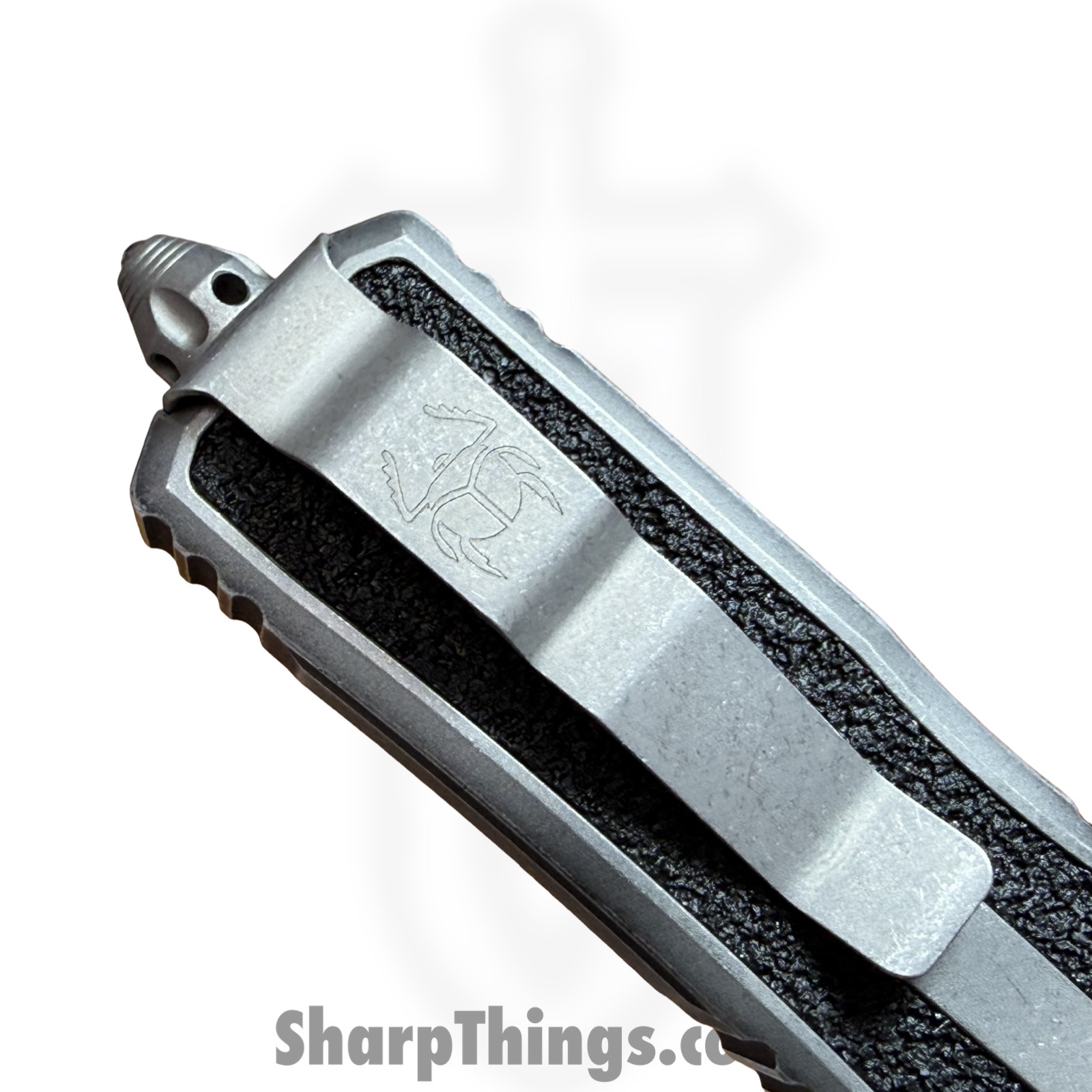 Microtech - 1278-10APWME - Scarab II Gen III - OTF Auto - M390MK Apocalyptic S/E - 6061-T6 Aluminum - Weathered Metal - Image 6