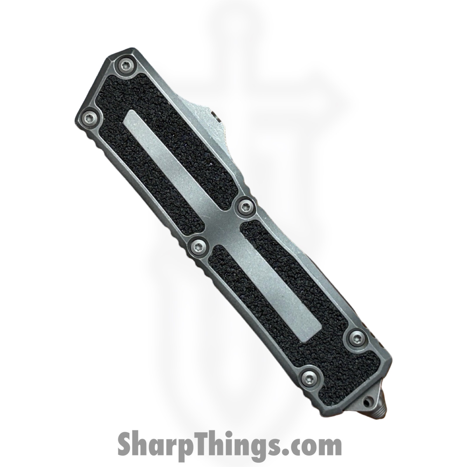Microtech - 1278-10APWME - Scarab II Gen III - OTF Auto - M390MK Apocalyptic S/E - 6061-T6 Aluminum - Weathered Metal - Image 5