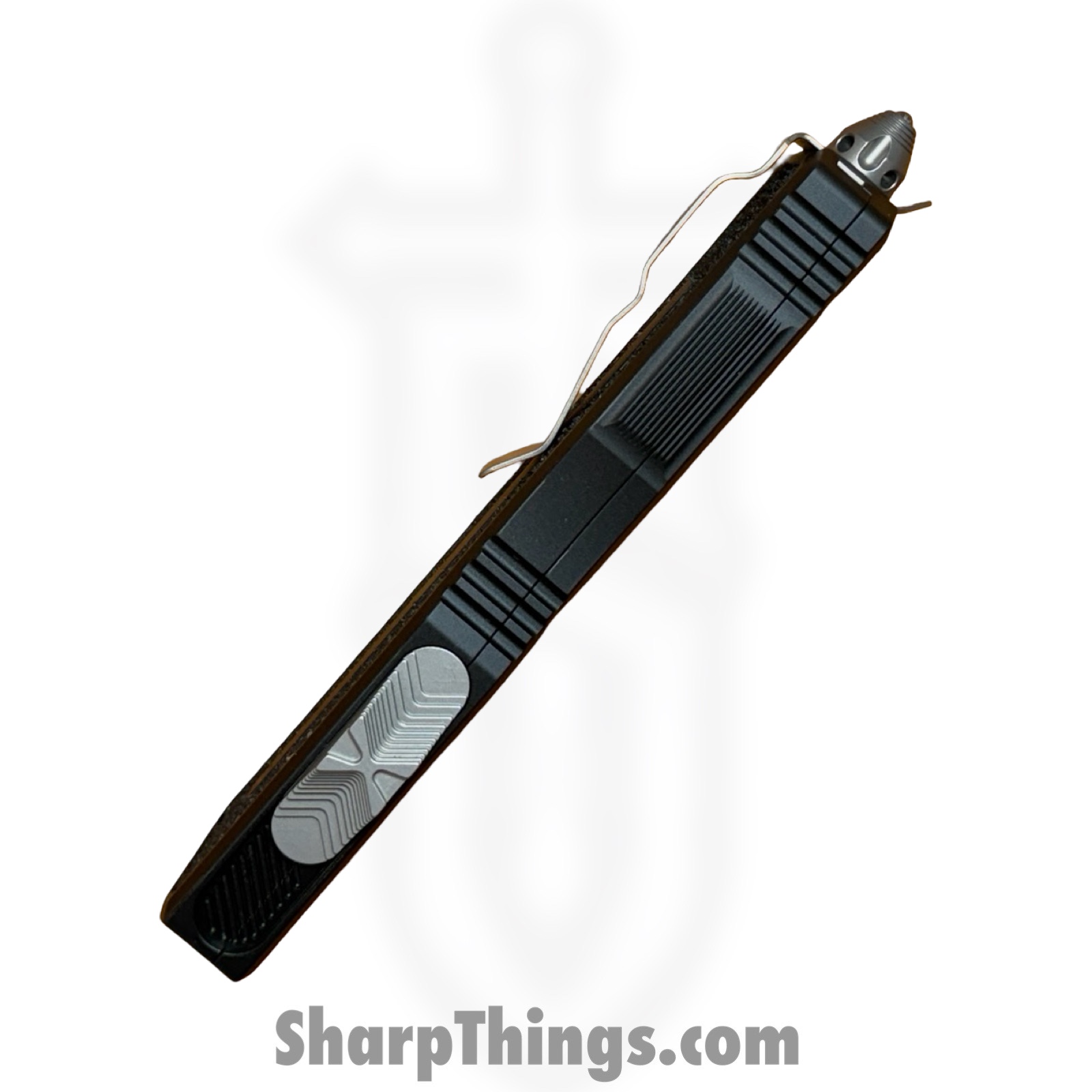 Microtech - 1280-10 - Scarab II Gen III - OTF Auto - M390MK Stonewash D/E - 6061-T6 Aluminum - Black - Image 3