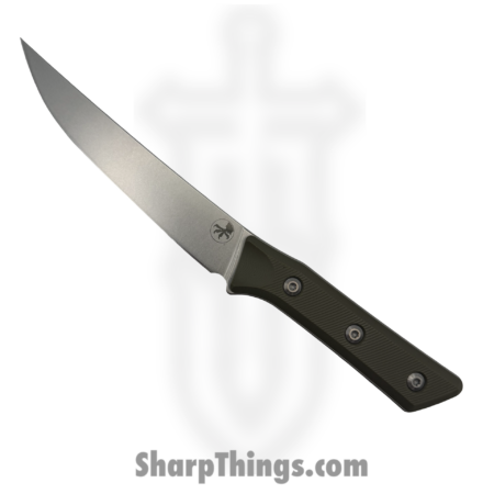 Microtech – 3100-10OD – 6.125″ Boning Knife – Fixed Blade Knife – M390MK Stonewash Boning – G-10 – OD Green