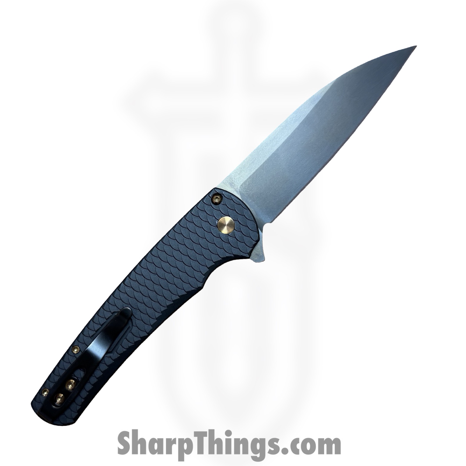 ProTech - 5336-LTD SG RGH - Malibu Flipper - Folding Knife - CPM MagnaCut Rose Gold Wharncliffe - Dragon Scale Aluminum - Smokey Grey - Image 2