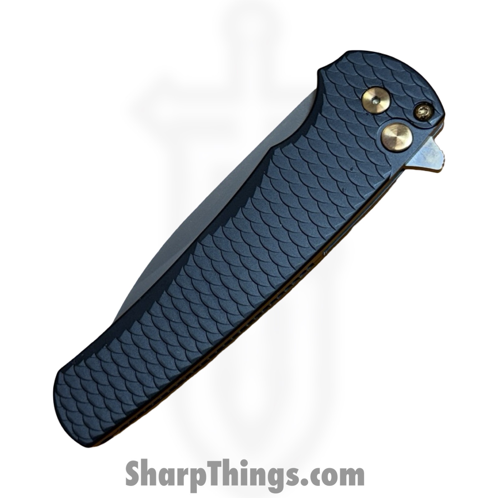 ProTech - 5336-LTD SG RGH - Malibu Flipper - Folding Knife - CPM MagnaCut Rose Gold Wharncliffe - Dragon Scale Aluminum - Smokey Grey - Image 5