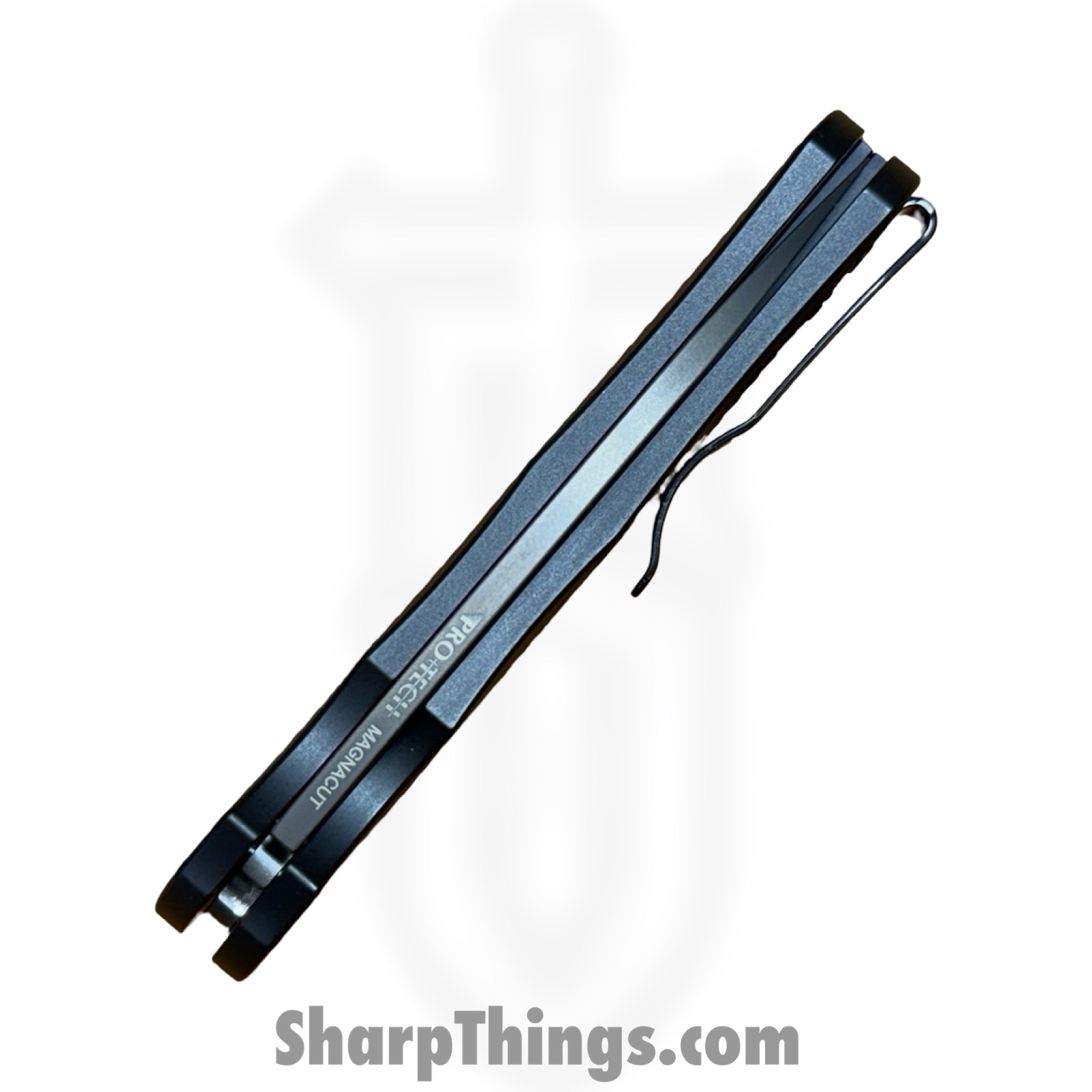 ProTech - 5336-LTD SG RGH - Malibu Flipper - Folding Knife - CPM MagnaCut Rose Gold Wharncliffe - Dragon Scale Aluminum - Smokey Grey - Image 4