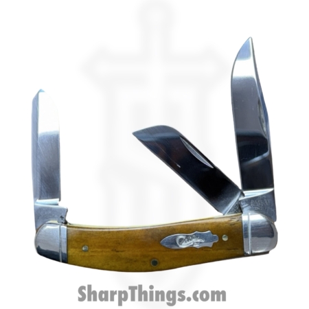 Case Cutlery – 58210 – Sowbelly – Folding Knife – Stainless Satin Multi – Bone – White