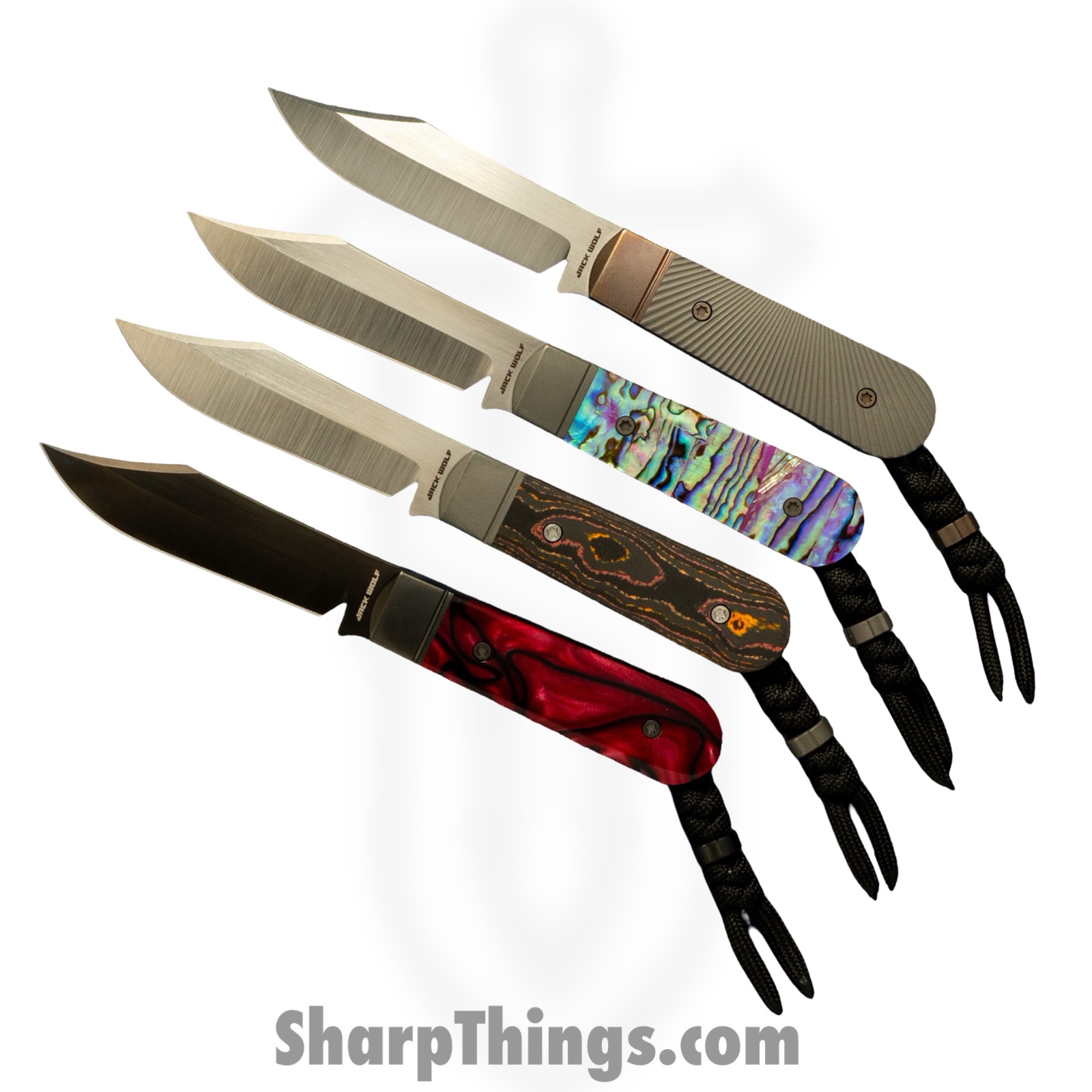 Jack Wolf Knives - BACKW-FX-01-CC-SUN-ORA - Backwoods FIXedc - Fixed Blade Knife - S90V Satin Clip Point - Camo Carbon - Sunset Orange - Image 6