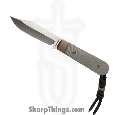 Jack Wolf Knives – BACKW-FX-01-TI-STAR – Backwoods FIXedc – Fixed Blade Knife – S90V Satin Clip Point – Titanium – Starburst