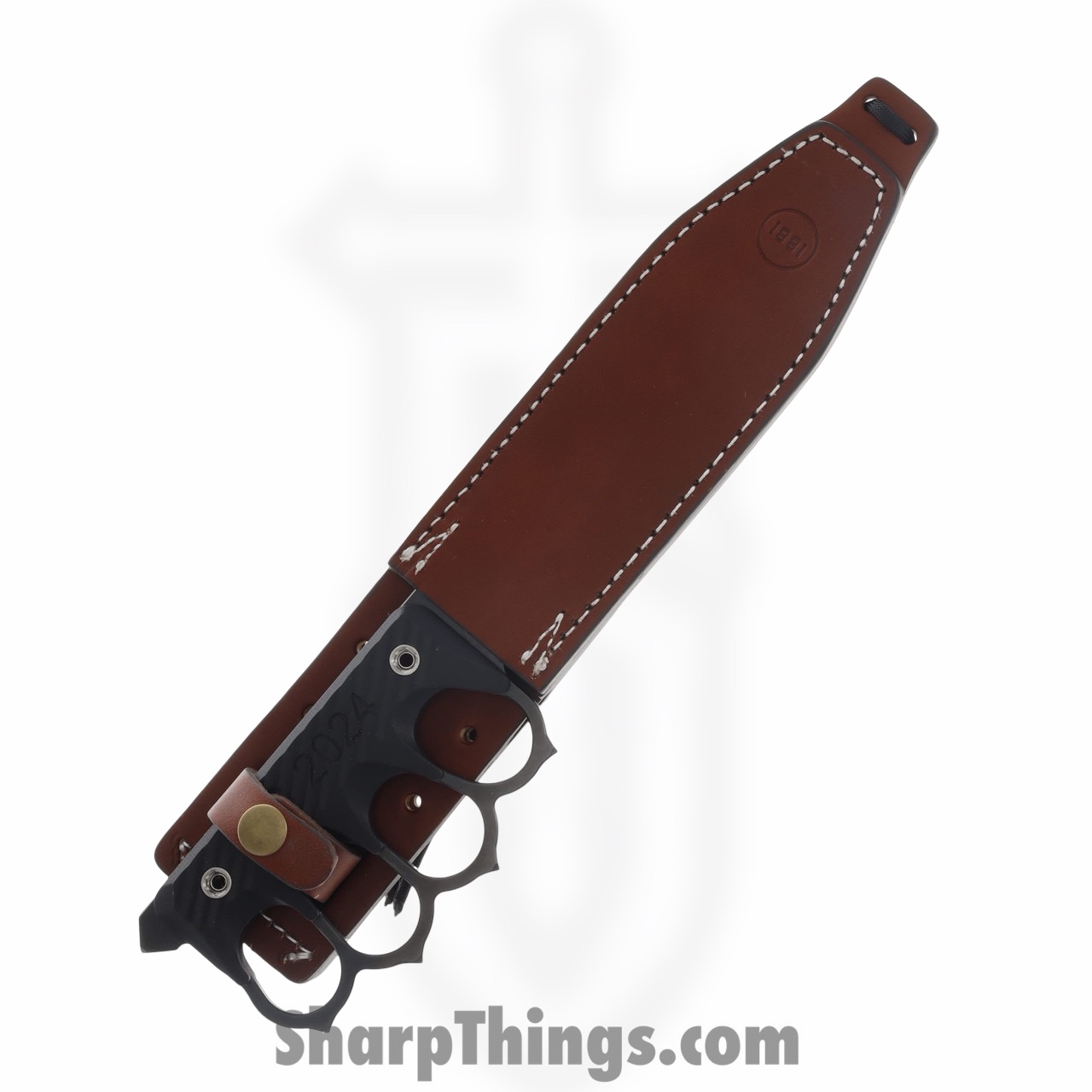 1881 Knife Works - MMS028 - US 2024 - Fixed Blade Knife - 1095 Cro-Van Coated Drop Point - G10 - Black - Image 4