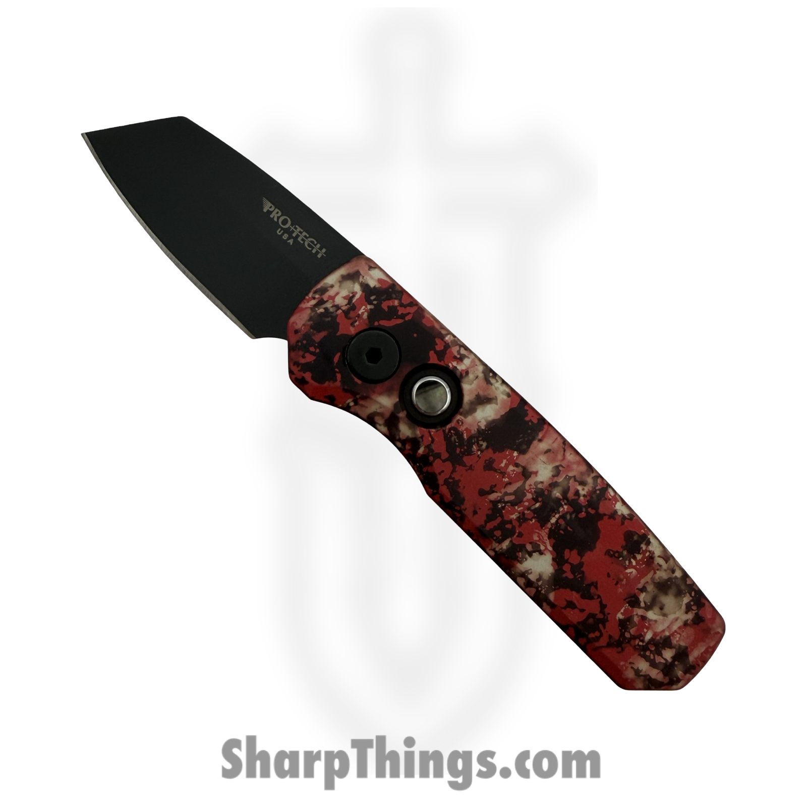 ProTech - R5403-CTC - Runt 5 - Automatic Knife - CPM MagnaCut DLC Reverse Tanto - Aluminum - Crimson Tiger Camo