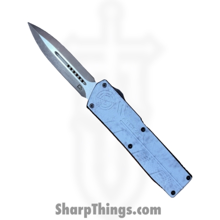 Atomic Knives – DT01SWC-DESA – UltraLite ATOMIC – OTF Auto – D2 Satin Dagger – Aluminum – White Camo