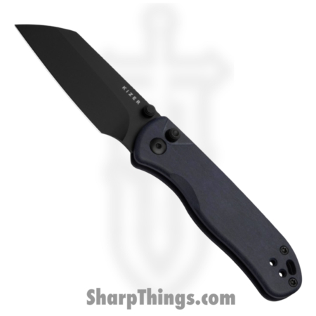 Kizer Cutlery – KIV36192CS1 – Drop Bear 2 – Folding Knife – Nitro-V Coated Sheepsfoot – Canyon Richlite – Blue