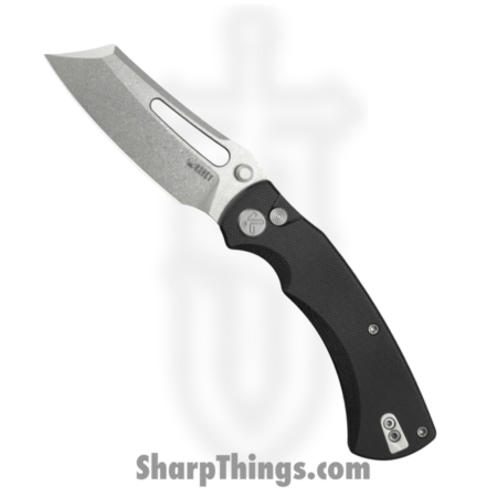 Kubey – KUB378A – Dheo EDC – Folding Knife – 14C28N Stonewash Wharncliffe – G10 – Black