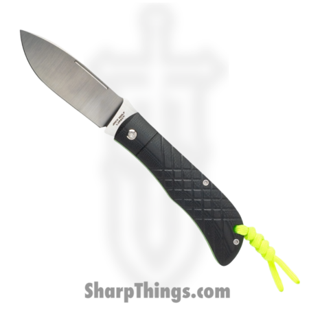 Jack Wolf Knives – TIMBE-01-G10-BLK-CH2 – Timber Jack – Folding Knife – 154CM Satin Drop Point – G10 – Black Cross Hatch 2