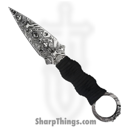 Takumitak – TKF102BK-CS – Defender – Fixed Blade Knife – 3Cr13 SS Acid Etched Spear Point – Paracord Wrapped – Black
