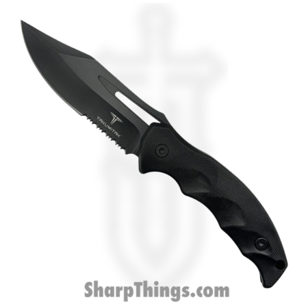Takumitak – TKF317 – Obsidian – Fixed Blade Knife – 3Cr13 SS Coated Clip Point – FRN – Black