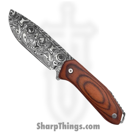 Takumitak – TKF402WD-CS – Takumi – Fixed Blade Knife – 3Cr13 SS Acid Etched Drop Point – Pakkawood – Brown