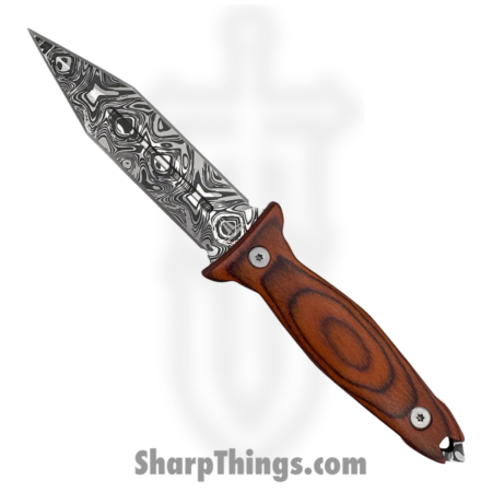 Takumitak – TKF403WD-CS – Protector – Fixed Blade Knife – 3Cr13 SS Acid Etched Spear Point – Pakkawood – Brown