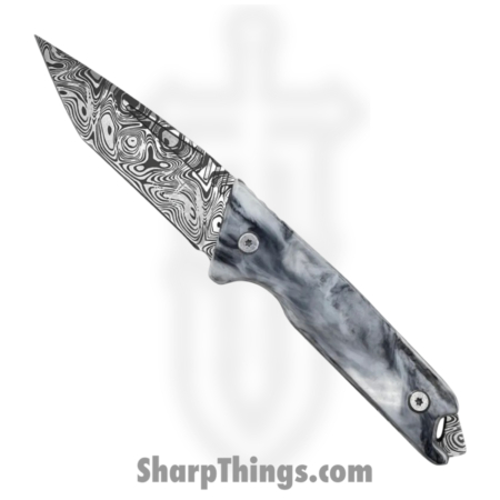 Takumitak – TKF501BK-CS – Bloodstrike – Fixed Blade Knife – 3Cr13 SS Acid Etched Tanto – Glow Resin – Black White