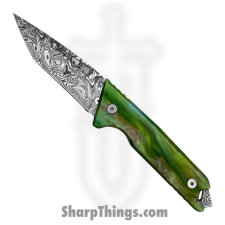 Takumitak – TKF501GN-CS – Bloodstrike – Fixed Blade Knife – 3Cr13 SS Acid Etched Tanto – Glow Resin – Green