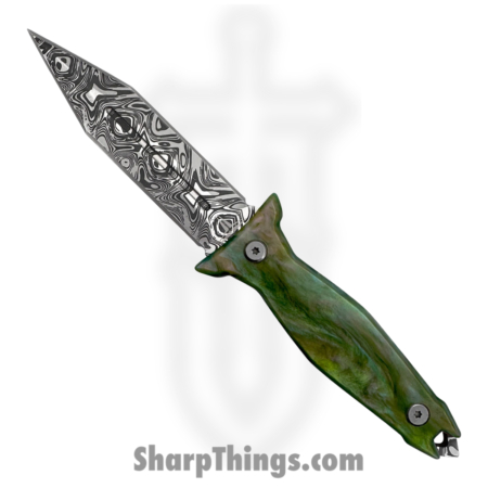 Takumitak – TKF503GN-CS – Protector – Fixed Blade Knife – 3Cr13 SS Acid Etched Spear Point – Glow Resin – Green