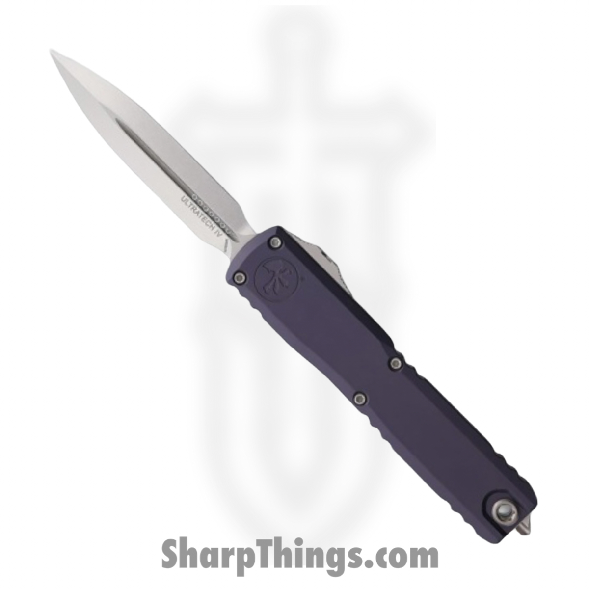 Microtech - 11224-10GP - Ultratech Gen IV - OTF Auto - M390MK Stonewash Dagger - Aluminum - Graphite