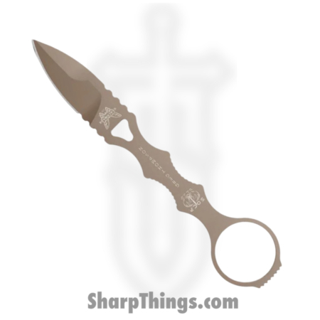 Benchmade – 177SN – Mini SOCP Dagger – Fixed Blade Knife – 440C SS Coated Spear Point – 440C SS – Sand