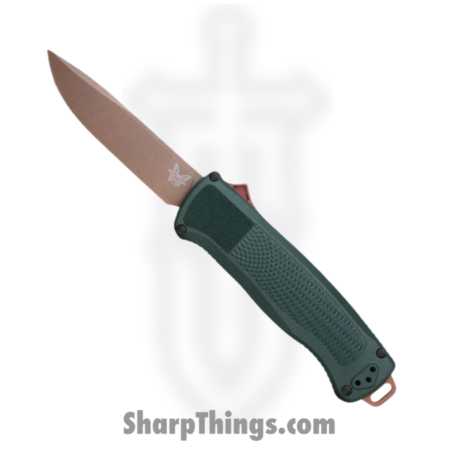 Benchmade – 5371FE-2601 – Shootout – OTF Auto – Z-Wear Tool Steel Coated Drop Point – Grivory – Taiga Green