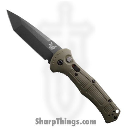 Benchmade – 9071BK-1 – Claymore – Automatic Knife – D2 Coated Tanto – Grivory – Ranger Green