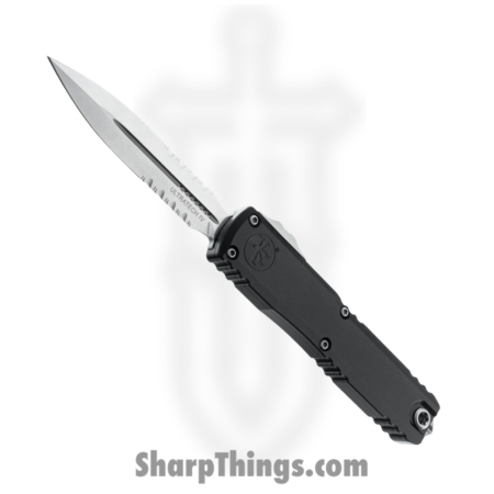 Microtech – 11224-11 – Ultratech Gen IV – OTF Auto – M390MK Stonewash Dagger P/S – Aluminum – Black