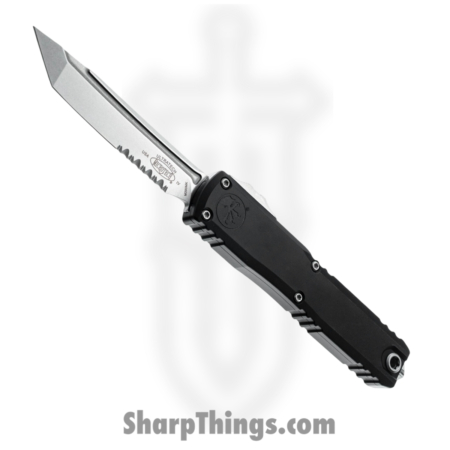 Microtech – 11234-11 – Ultratech Gen IV – OTF Auto – M390MK Stonewash Tanto P/S – Aluminum – Black