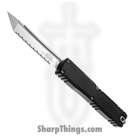 Microtech – 11234-12 – Ultratech Gen IV – OTF Auto – M390MK Stonewash Tanto F/S – Aluminum – Black