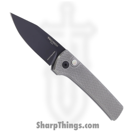 ProTech – 2026.Scapegoat.Custom.002 – Scapegoat – Automatic Knife – MagnaMax Coated Clip Point – “Carbide” 17-4 Steel – Stonewash/Blasted