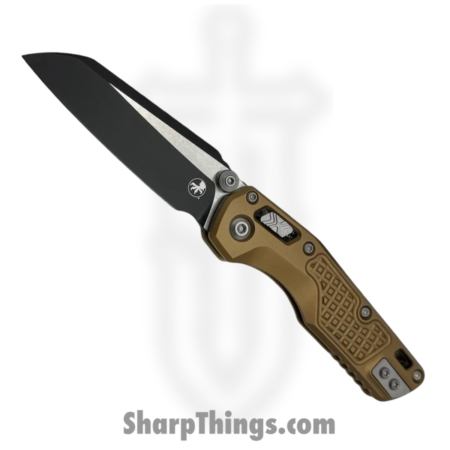 Microtech – 210M-1FRTA – MSI Mini Ram – Folding Knife – M390MK Coated Wharncliffe – Aluminum – Tan