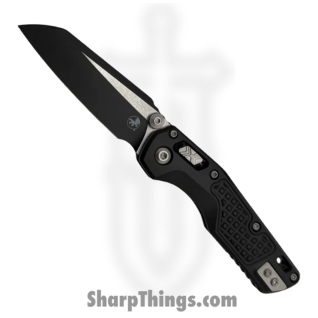 Microtech – 210M-1FR – MSI Mini – Folding Knife – M390MK Coated Sheepsfoot – Frag Aluminum – Black