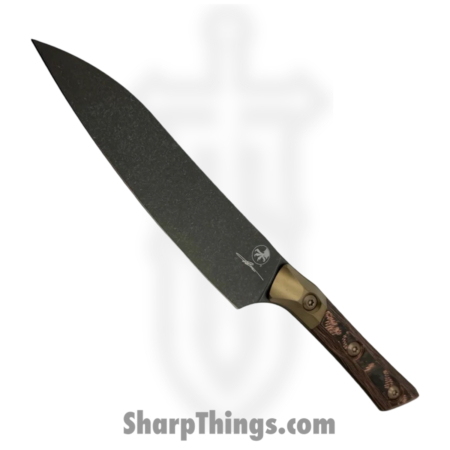 Microtech – 3400B-1DLCLWCFS – 6″ Utility Knife SS – Fixed Blade Knife – M390MK Coated Wharncliffe – Livewire Carbon Fiber|Titanium – Brown|Bronze