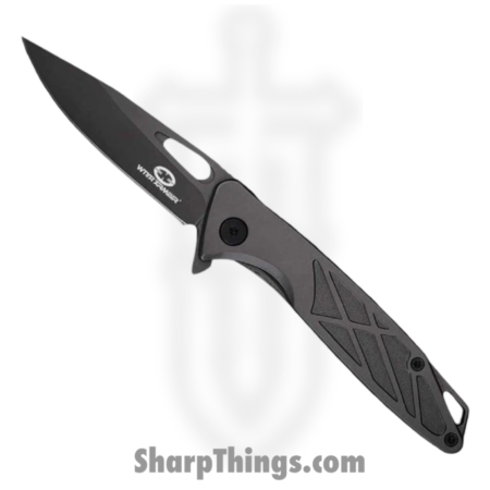 WithArmour – WA-047GY – Finches – Assisted Open Knife – 440C SS Coated Drop Point – Stainless Steel – Grey